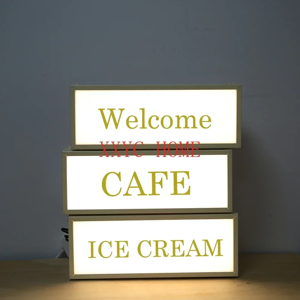 

Lightbox Customsize Lighting Signs For Food Truck Dining Car Metal Signage Shop Sign Single Side Advertising Board