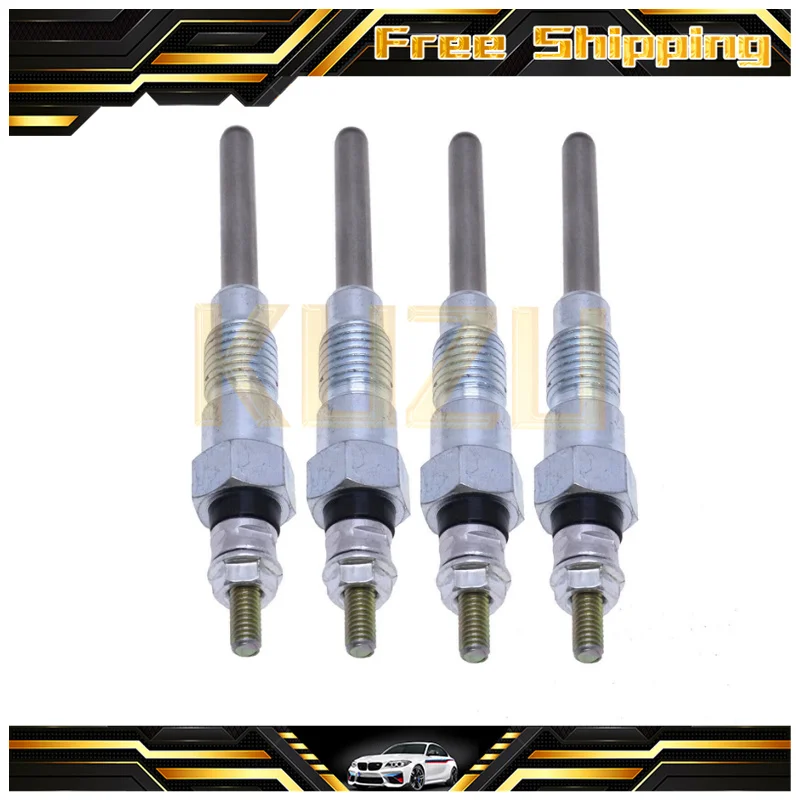 

4pcs Glow Plug 6655233 For Bobcat 743 751 753 763 770 Skid Steer Loader Kubota 3 Series V2203 Engine