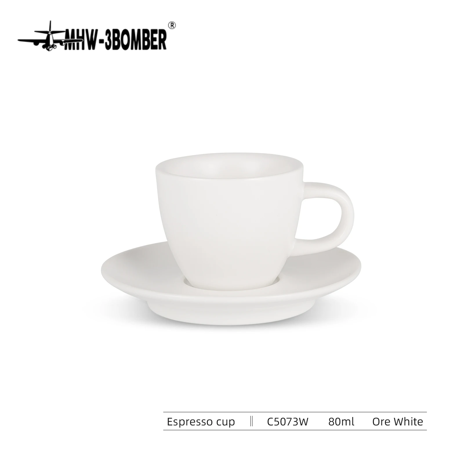 MHW-3BOMBER Espressokopjes, 100 ml, met roestvrijstalen