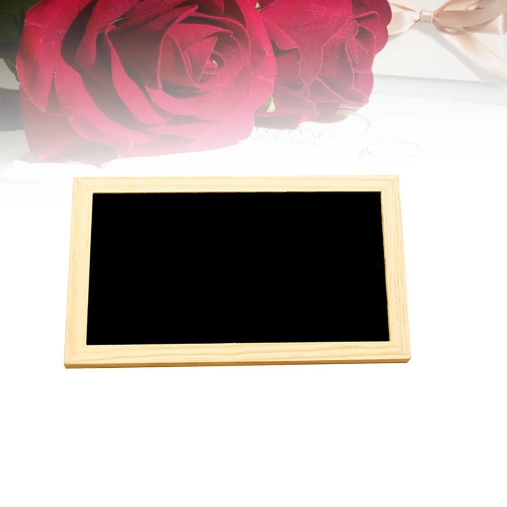Small Wooden Frame Drawing Board Decoration Chalkboard Sign Wedding Double-sided Blackboard