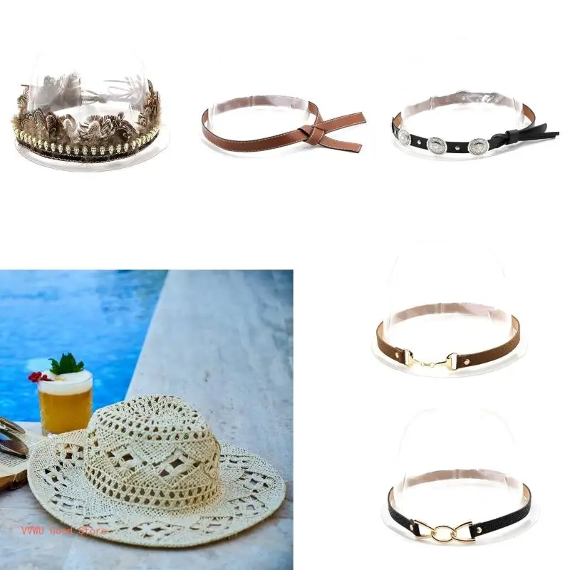 Leather Hat Bands For Men Cowboy Hat Bands Western Hat Belts For Fedora Hat band