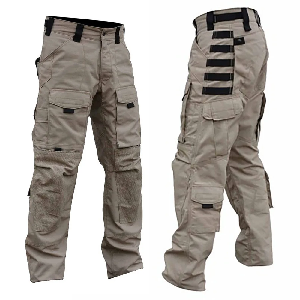 Field Combat Taktische Hose Herren Multi-Pocket Multicam Camouflage Training Arbeitshose Outdoor Jagd Wandern Cargohose – Detail 6