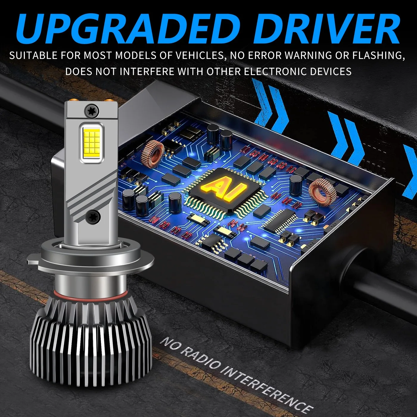 

H1 H7 H4 H11 H18 H19 H27 PSX26W P13W 5202 PSX24W H10 6000K 130W 12V 24V Car LED Headlight Bulbs Retrofit Kit 360° Adjustment