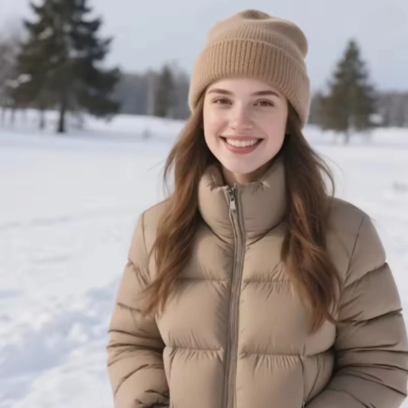 

Однотонная теплая шерстяная шапка, шапка для роддома, подходит для катания на лыжах, для холодных мест, унисекс, аксессуар для сохранения тепла на лыжах, зимняя шапка