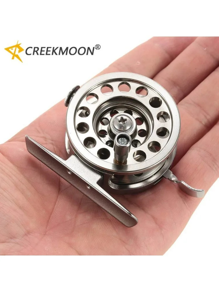 Moulinet de pêche à la mouche en alliage d'aluminium et métal, pour lac, appâts d'eau salée, matériel de lancer, moulinets de pêche sur glace d'hiver, roue à tambour moulé pour poisson 1:1