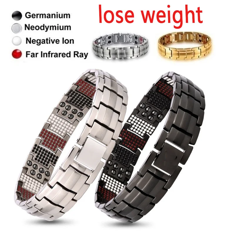 Magnetic Therapy Detachable Magnet Bracelet Unisex Promotion Metabolism and Blood Circulation Movement Slimming Bracelet