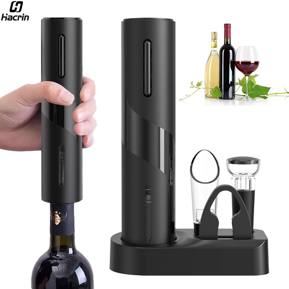 

Electric Wine Opener Automatic Electric Wine Corkscrew Wine Bottle Opener USB Beer Bottle Opener Rechargeable Red Wine Opener