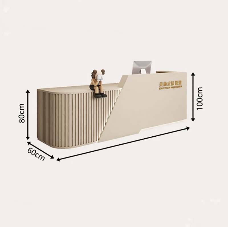 Practical Reinforced Reception Desk Modern Soft Reception Counter Barber Grade Beauty Rezeptionstheke Office Furniture
