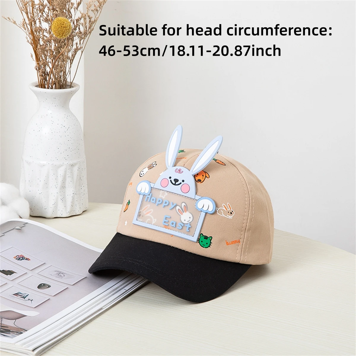 Kids baseball cap Boys Girls Sun cap Classic graffiti splicing color three-dimensional fun pattern kids baseball cap fashion hat