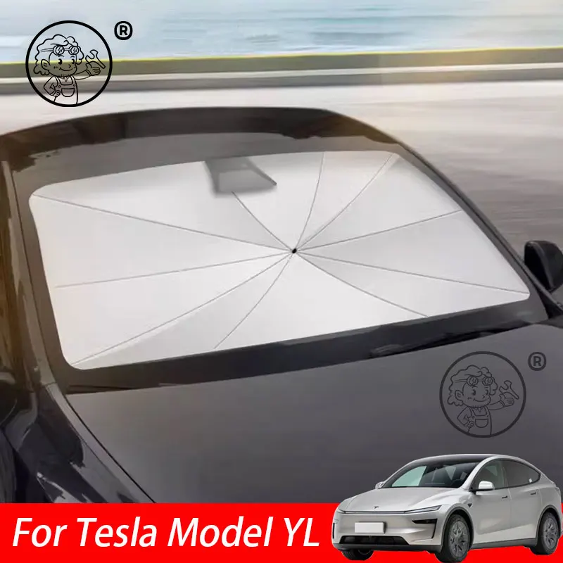 テスラモデルY 2026-2027 フロントガラス用日焼け防止サンシェード
