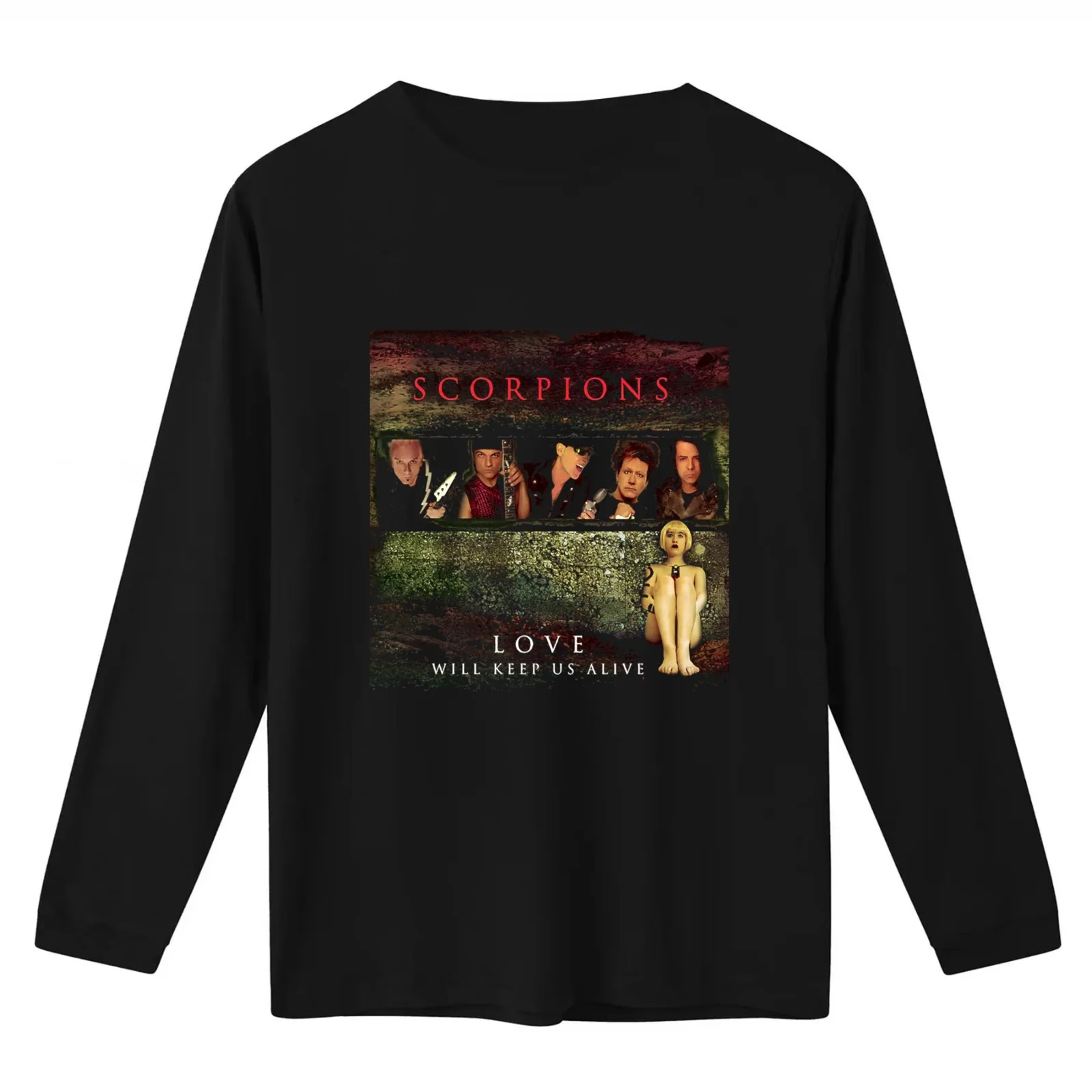 Rock Power Ballads Musician T-Shirt Summer Casual Cotton Tee Oversized Streetwear Tops Vintage Graphic Print 100% Cotton