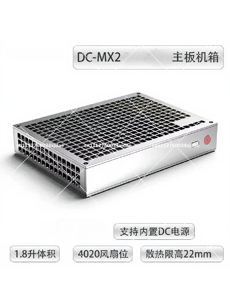 1.8L Mini ITX Half-Height PC Case, All Aluminum, Double-Sided Chamfer, Compact Desktop Chassis