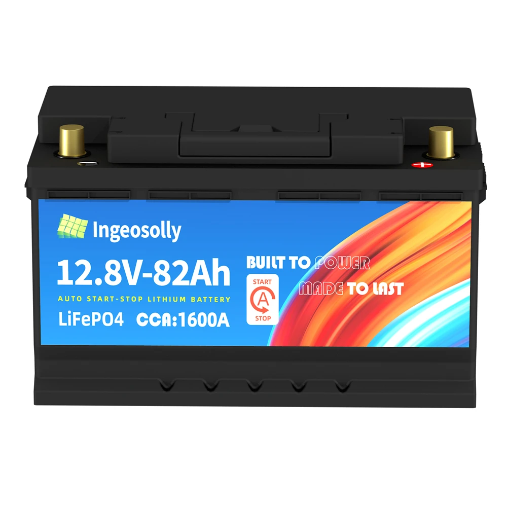 12V 82AH 082-20 Lifepo4 Car Starting Battery CCA1600A Lithium Iron Phosphate Start-up Battery For Camping,RV,Solar Energy