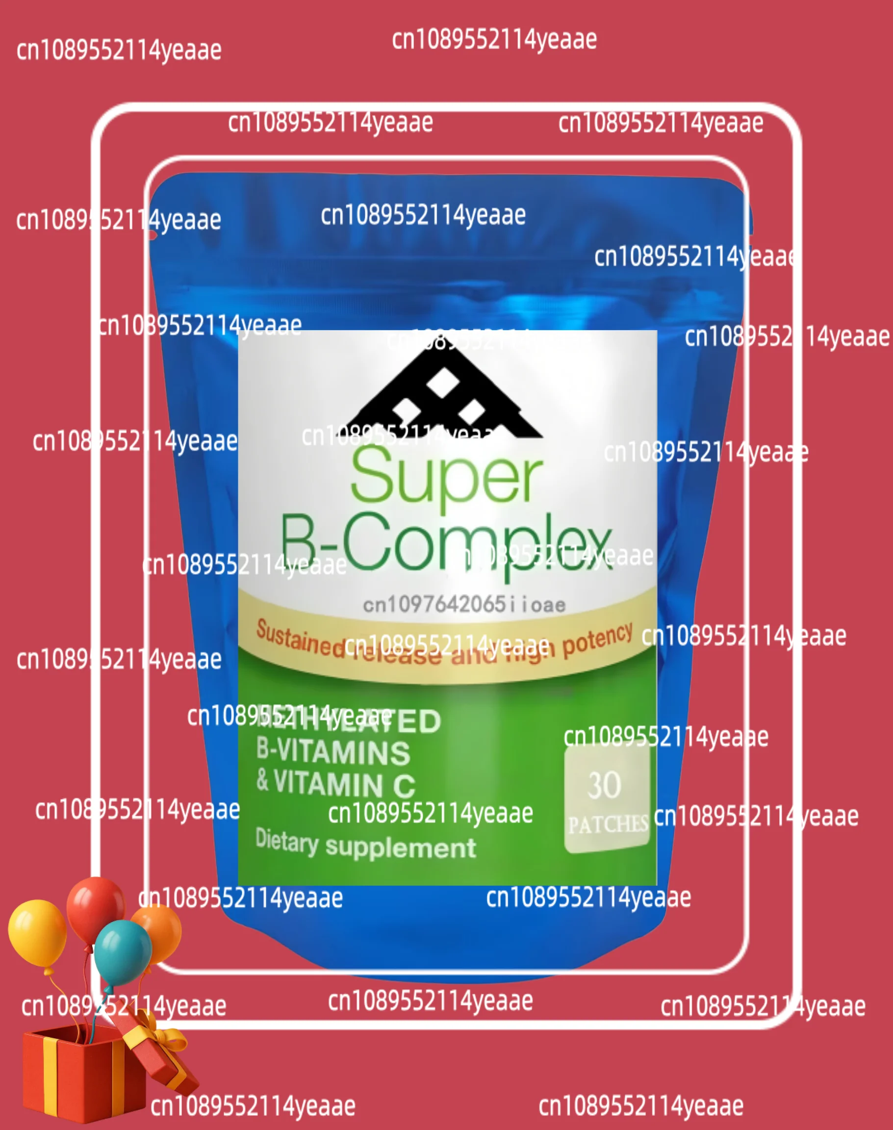 30 Patches Super B Complex Methylated B Vitamins Transdermal Patches For Supports Energy, Mood, Immune Healthy