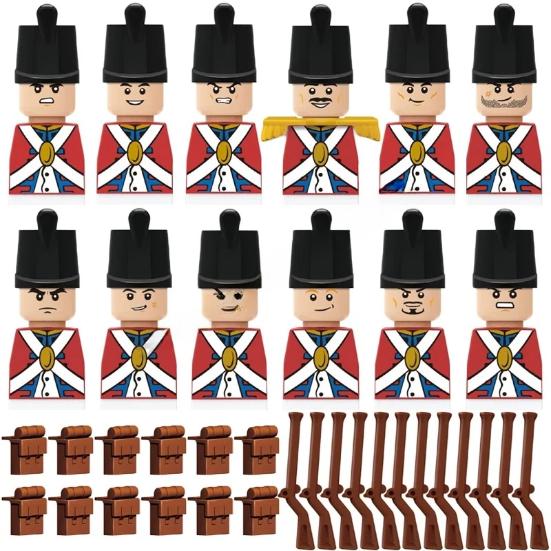 Mittelalterliche Europa-Militärfiguren Bausteine Römische Krieger Soldaten Burg Ritter Königliche Garde König Skelett Legion Bausteine – Detail 25