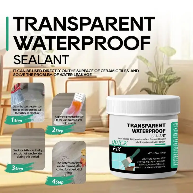 Waterproof Adhesive Roof Patch Sealant Anti-Leakage Concrete Sealant Invisible Waterproof Agent For Roofs Walls Windowsills