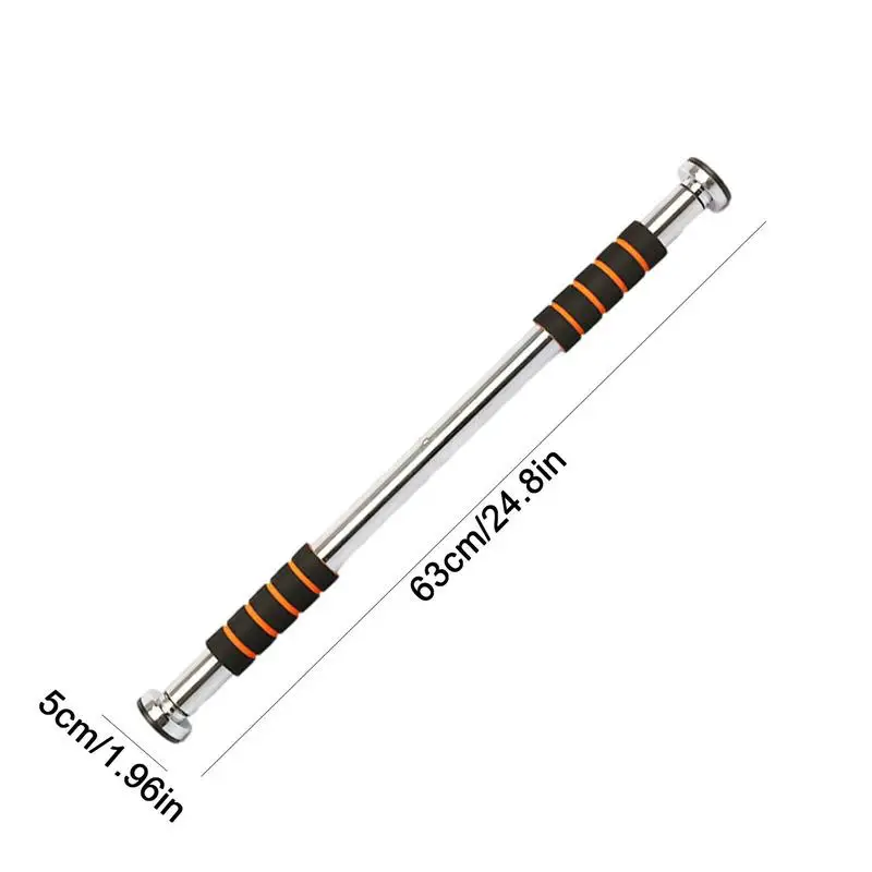 Barra per trazioni per porta, bastone per esercizi, senza punzonatura, capacità di peso di 440 libbre, impugnatura ergonomica, attrezzatura per il