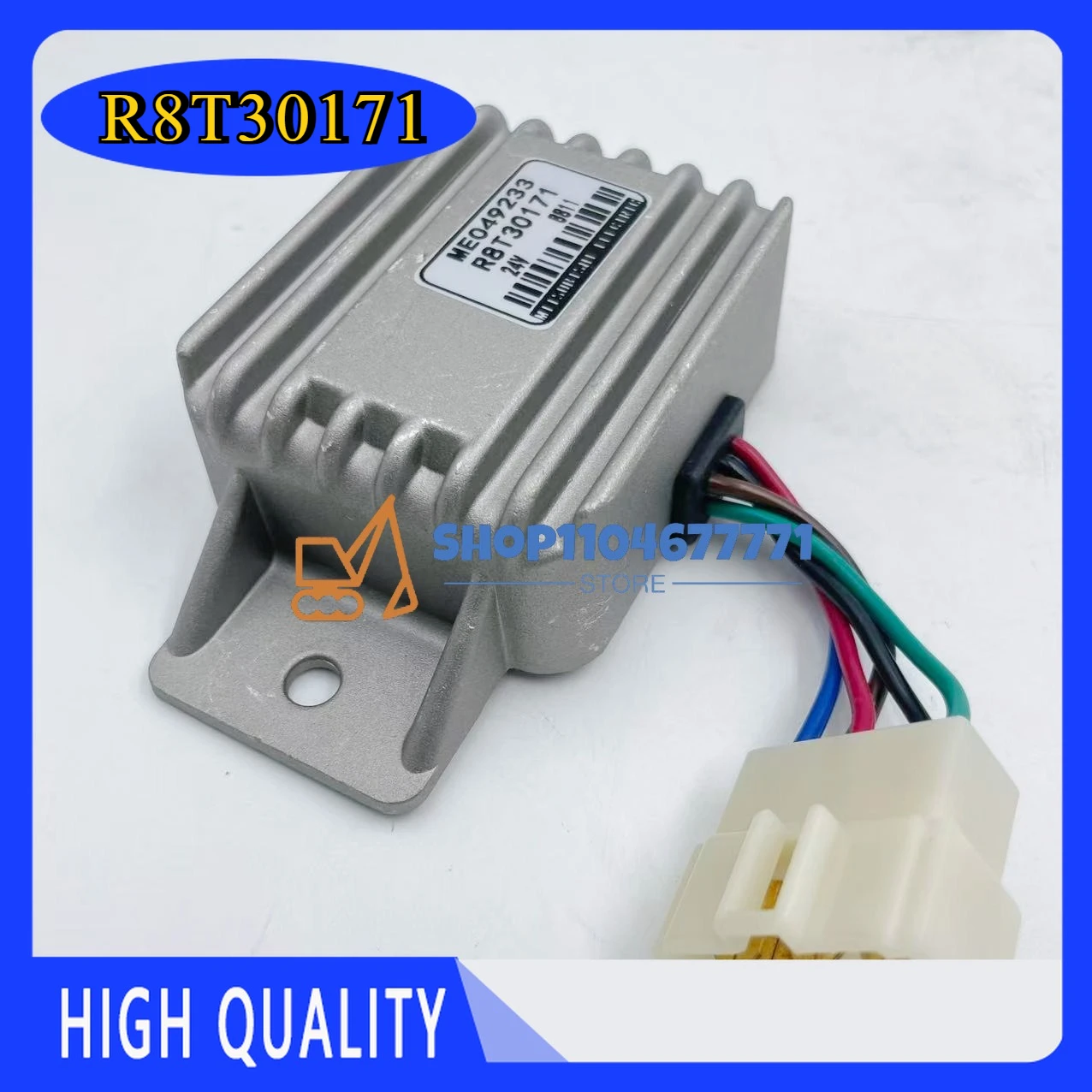 R8T30171 Regulator Relay Plug ME049233 W/Replacement Parts for Mitsubishi Excavator E320C E320B E312B E320C Safety