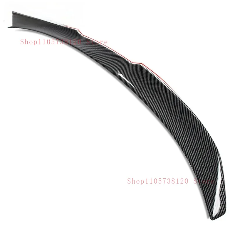 Factory Hot Selling High Quality Carbon Fiber Look Style Rear Spoiler Wing Sedan - Gloss Black Easy Installation Exterior Accs