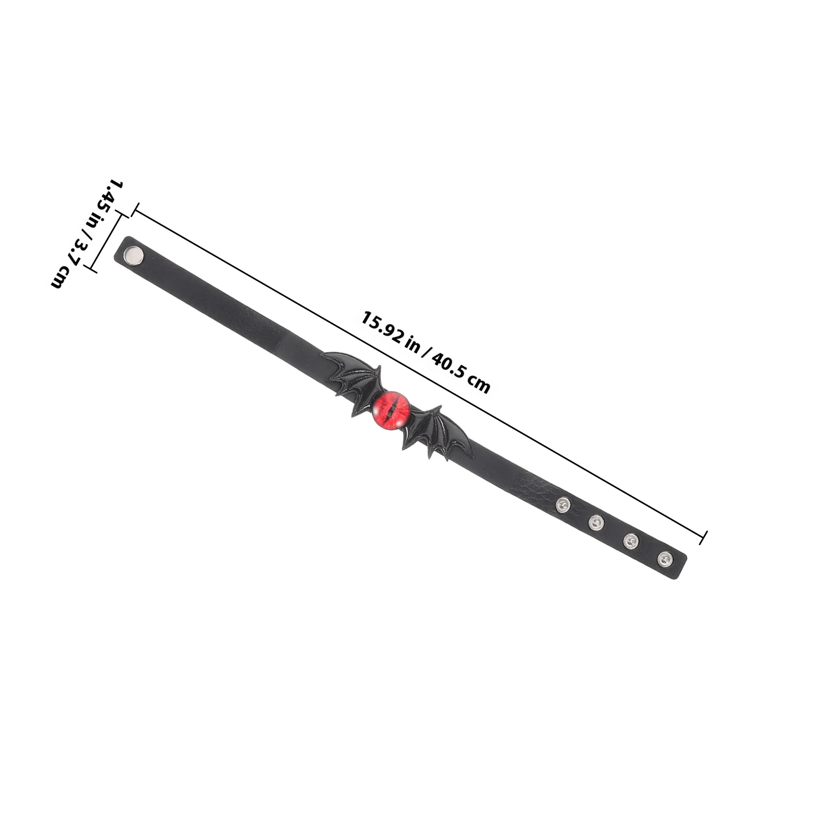 Collier ras du cou en PU pour Halloween, Style Punk, yeux du diable, aile de chauve-souris, pour fête, Cosplay, accessoires de mascarade