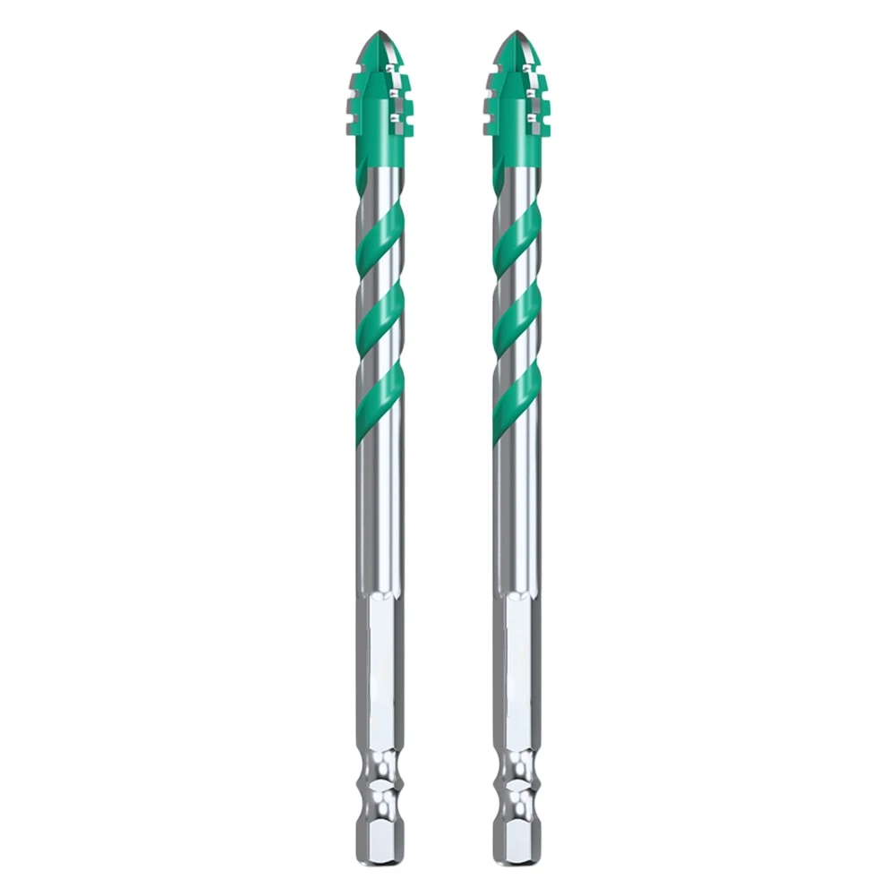 Multi-Material Bits Drill Bits Home Improvement Workshop Tasks Four-edge Serrated User-Friendly Design Wear Resistance