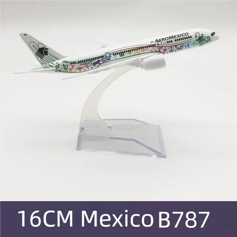 16cm Alloy Metal Mexican Air AEROMEXICO B787 Airlines Airplane Model Boeing 787 Airways Plane Model 1/400 Scale Diecast Aircraft
