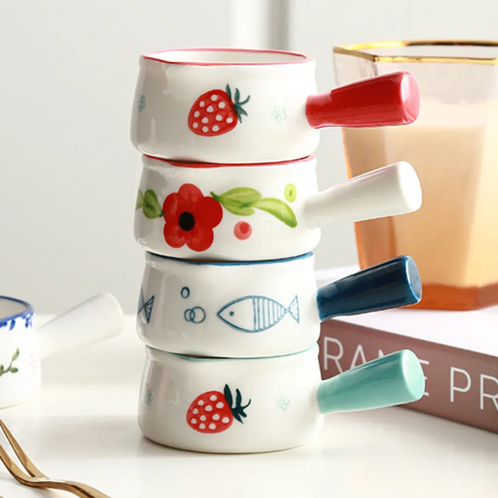 1Pcs Ceramic Milk Pot Premium Material Long Term Use Convenient Clean Multi Purpose Pouring Cup Coffee Tea Juice