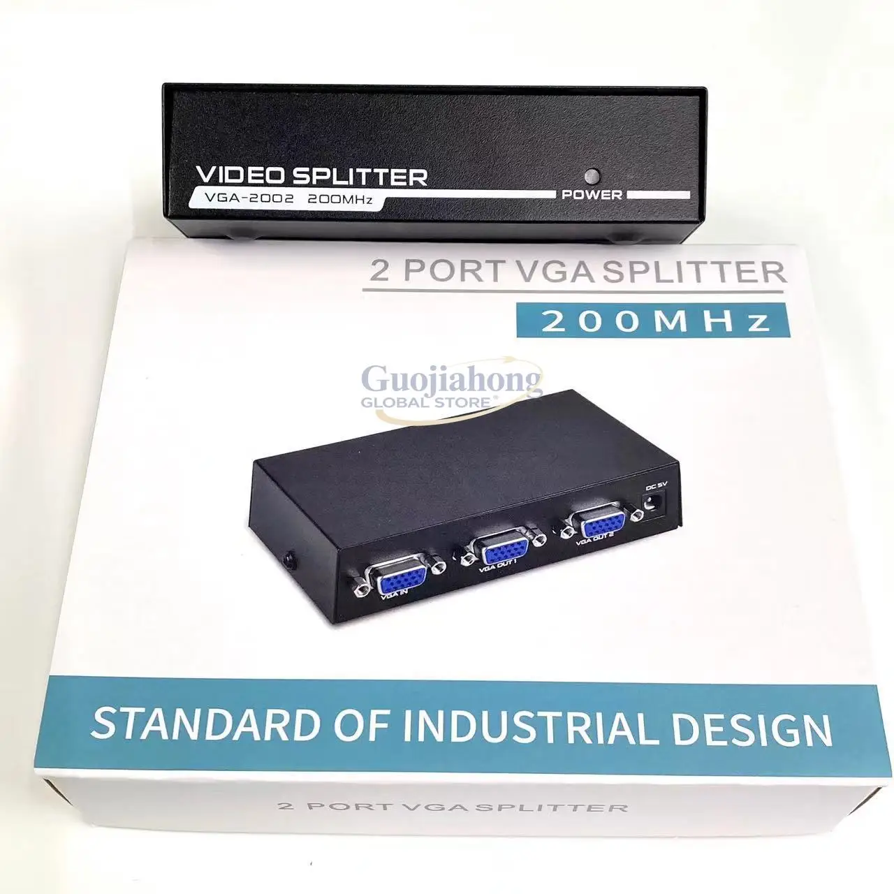 

Кросс-граничный VGA-сплиттер 1 вход 2 выхода с блоком питания для компьютера, разветвитель 1x2