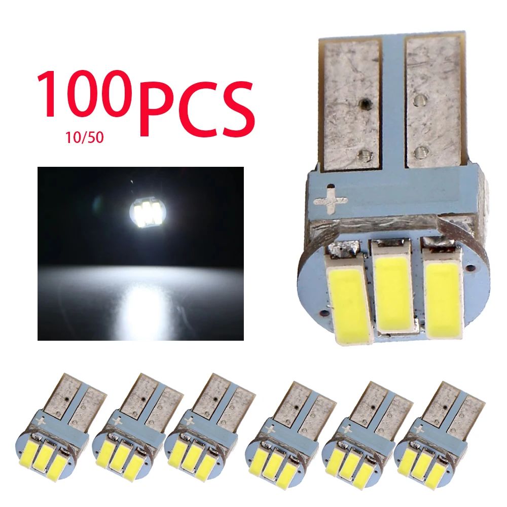 

T10 194 168 7014 3SMD PCB Auto 3 Led Reverse Lights Car Interior Clearance Bulbs 12V Interior Light Car Accessories