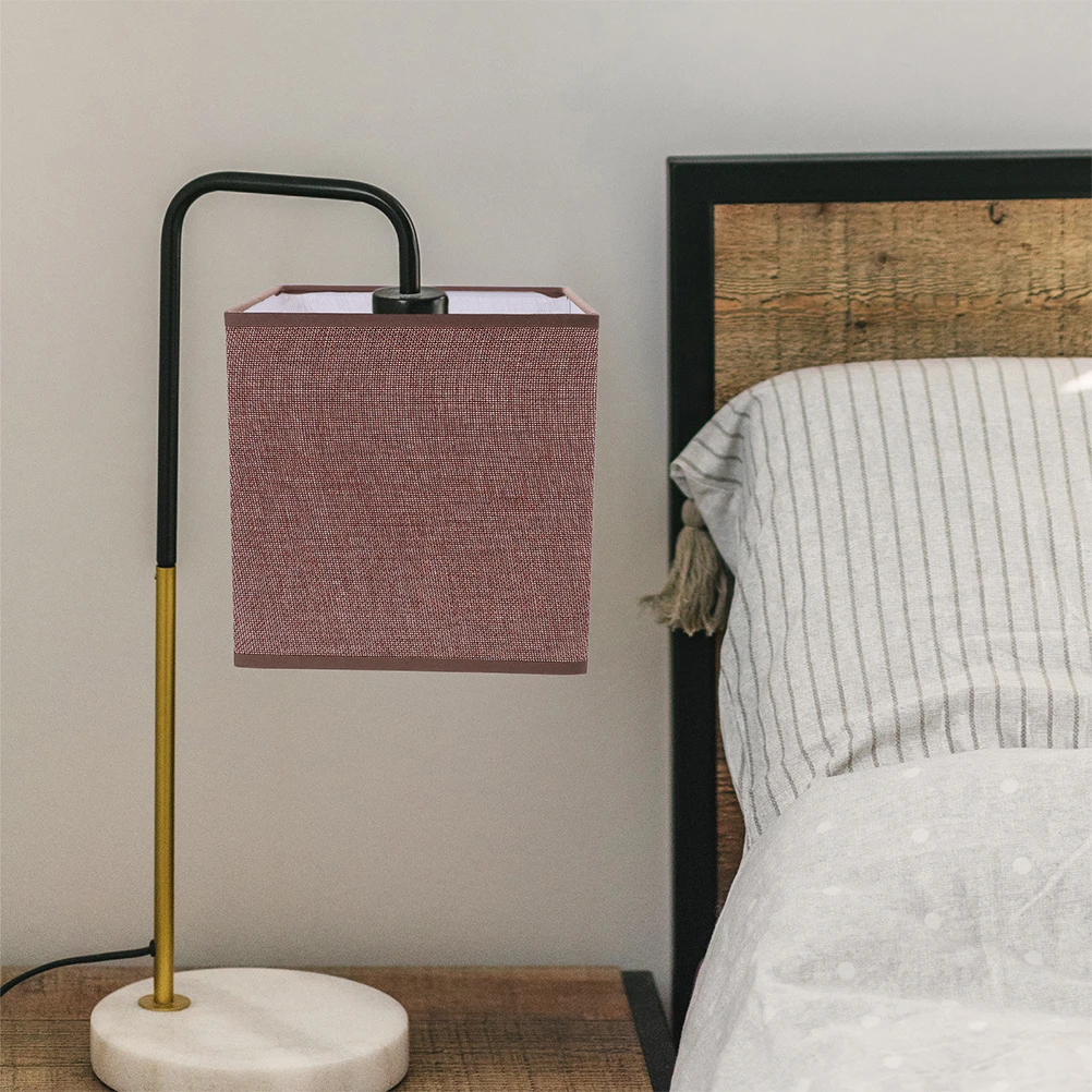 

Sturdy Linen Lampshade Durable Fabric Lamp Cover Household Protective Light Softening Bedroom Decorative Simple Style Ceiling