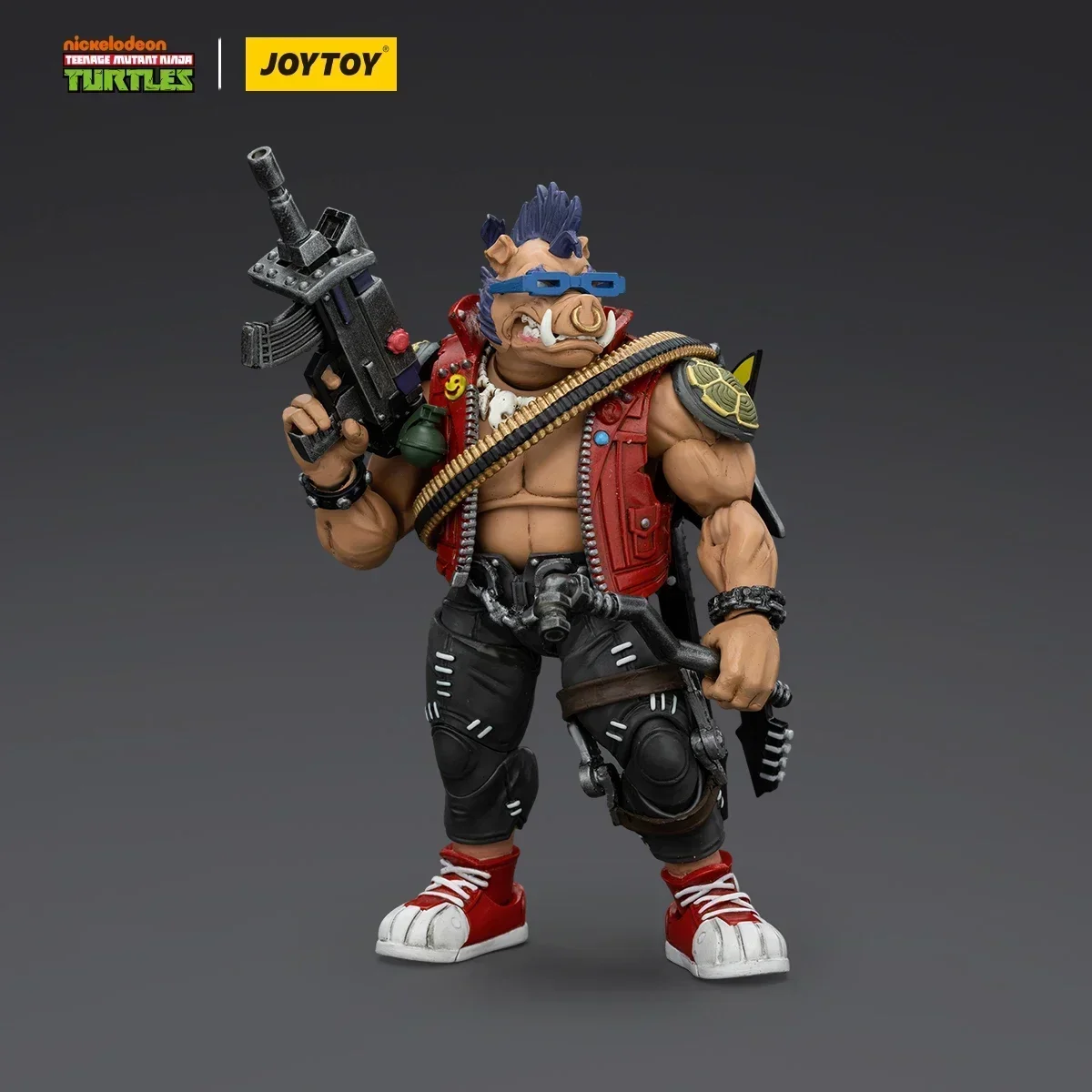 Original Joy ของเล่นเต่านินจาวัยรุ่นอะนิเมะ TMNT Beebop Rocksteady Action Figure เต่านินจา GK ตุ๊กตาของเล่น