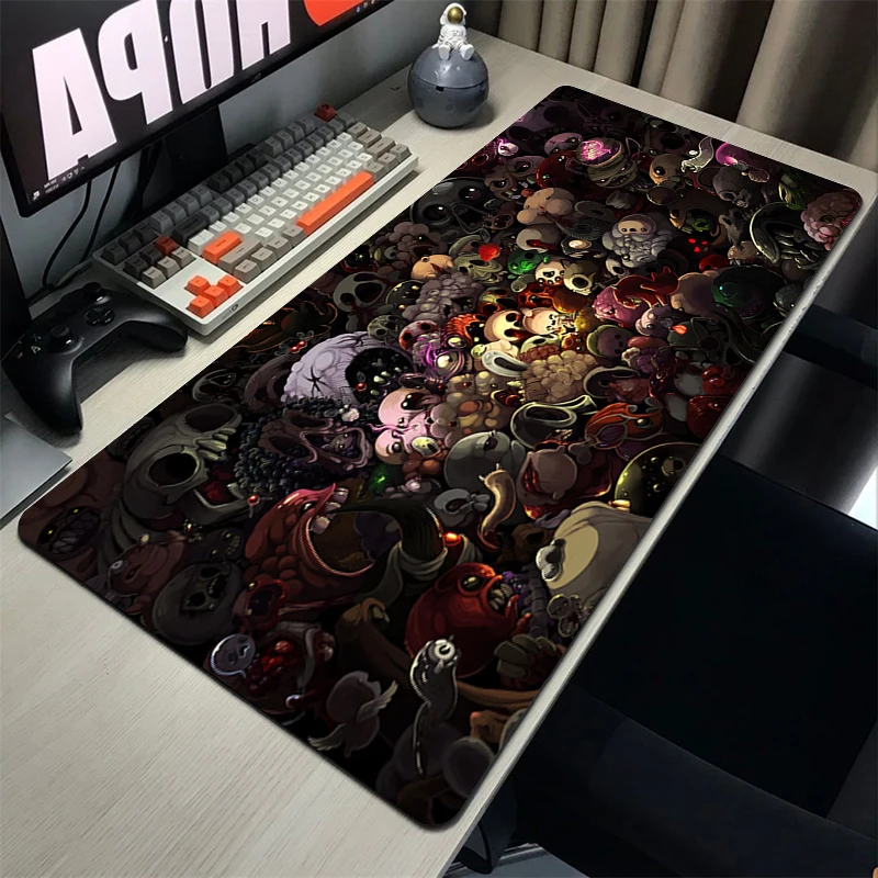 The Binding Of Isaac Mousepad Gamer Gaming Keyboard Pad Computer Accessories Deskmat Mouse Mats Rubber Mat Pc Cabinet Mausepad