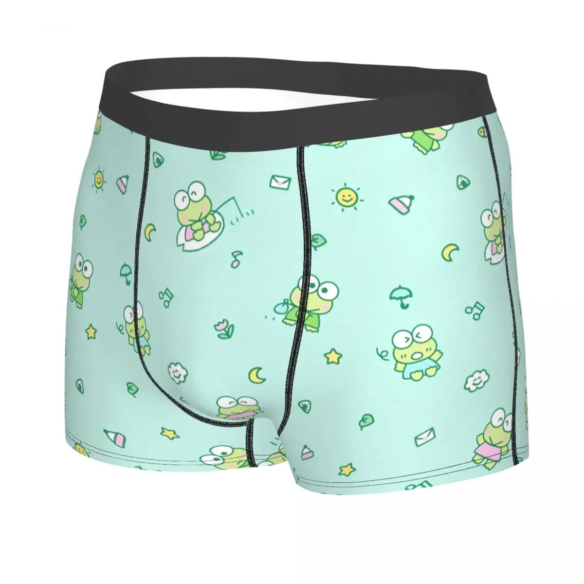 Sanrio Kawaii My Melody Men Long Underwear Anime Boxer Shorts Panties Funny Breathable Underpants for Homme Plus Size