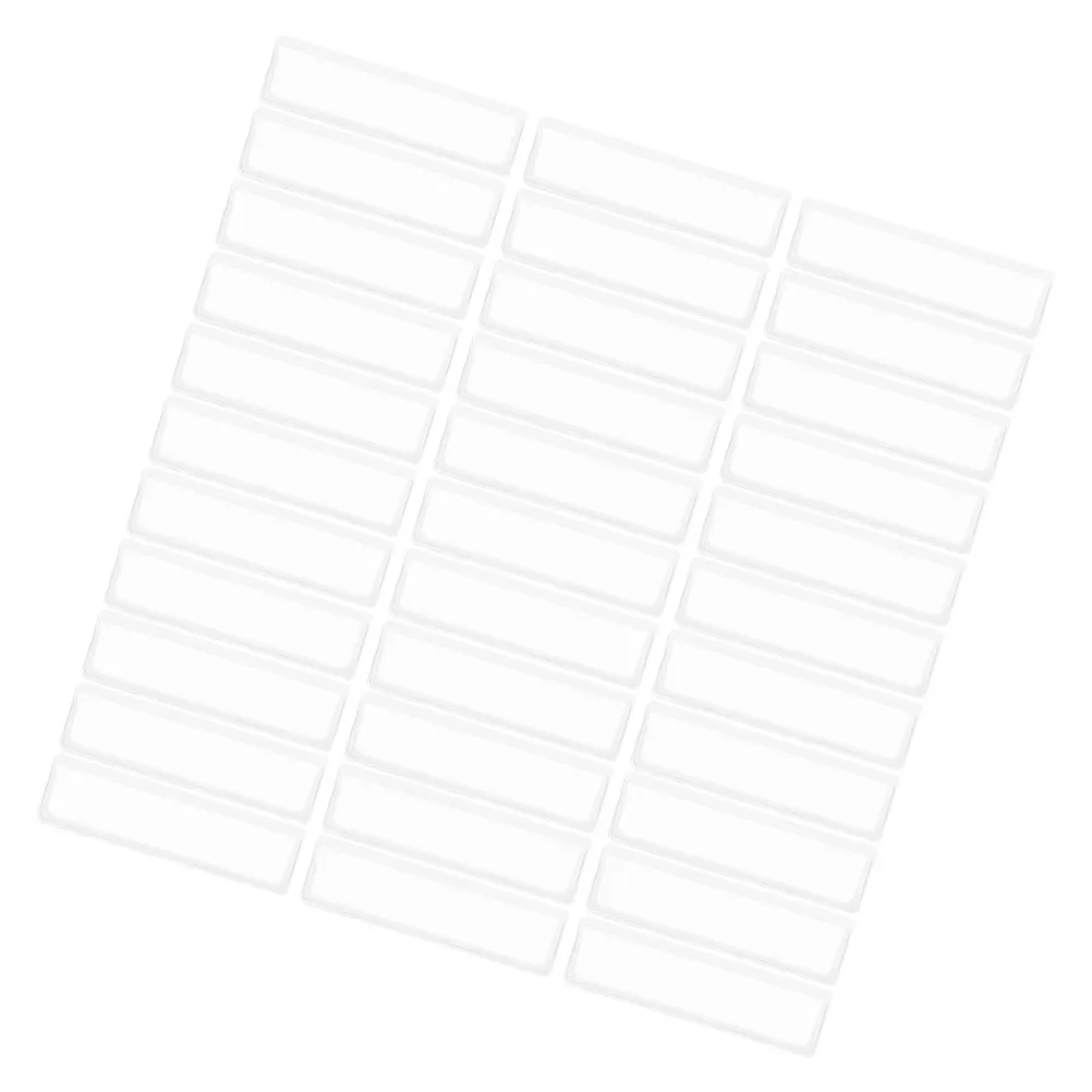 

50Pcs Clear Self-Adhesive Label Holders Transparent Plastic Pockets for Label Protection Shelf Organization Drawer Index Card