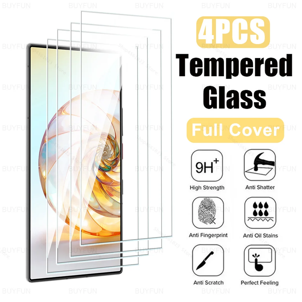 4Pcs For ZTE nubia Z60 Ultra Case Tempered Glass NubiaZ60 Z50 Ultra Z60Ultra Z50Ultra NubiaZ60Ultra 5G 6.8inch Screen Protector