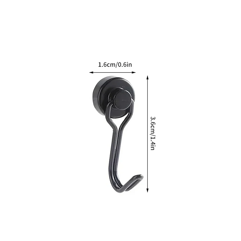 2-8PCS Strong Magnetic Hooks Multi-Purpose Storage Hooks Home Kitchen Bar Heavy Duty Magnetic Hook Bathroom Hangers Magnet Hook