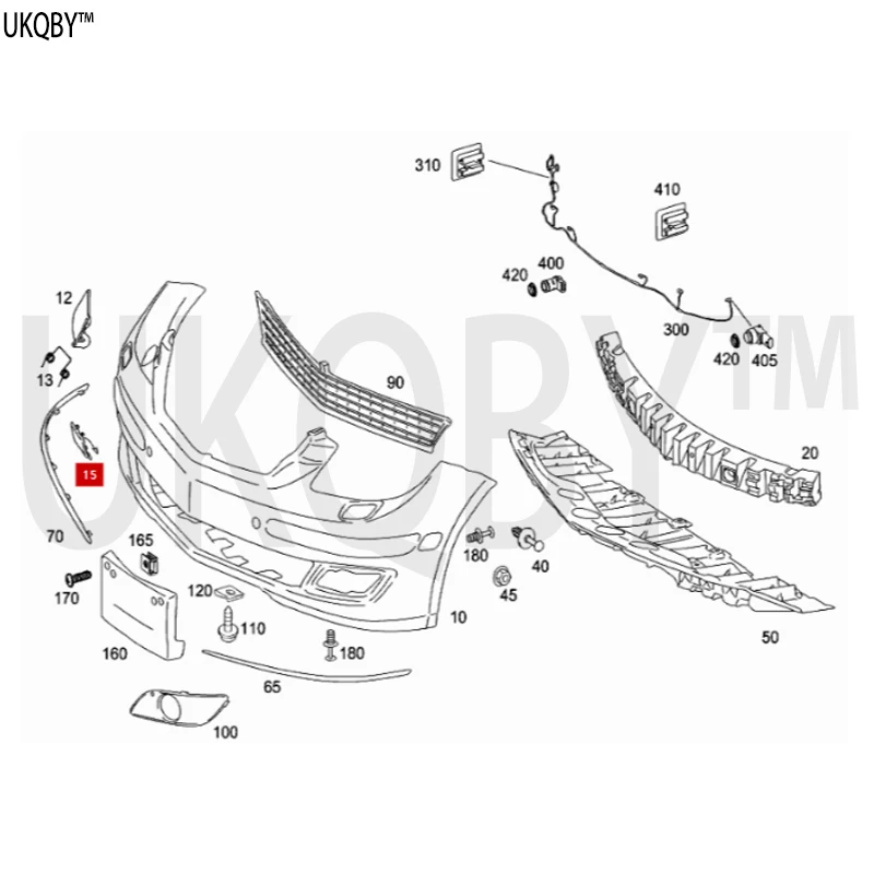 Me rc ed es Be nz A1698850381 Ring Cover Traction Bracket A1698851522