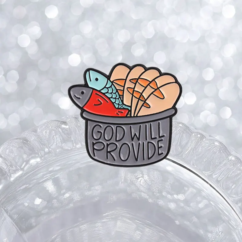 Jesus Freak Club Emaille Pins benutzer definierte Gott ist die ganze Zeit gut Broschen Revers Abzeichen lustige Zitate Schmuck Geschenk für Freunde – Detail 2