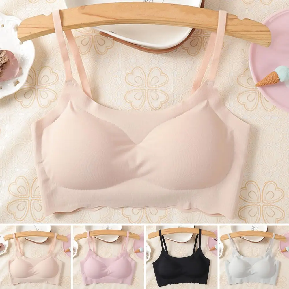 No Steel Ring Bra Seamless Adjustable Strap Women's Yoga Bra with Maximum Comfort Shockproof Push-up Support for Daily Wear