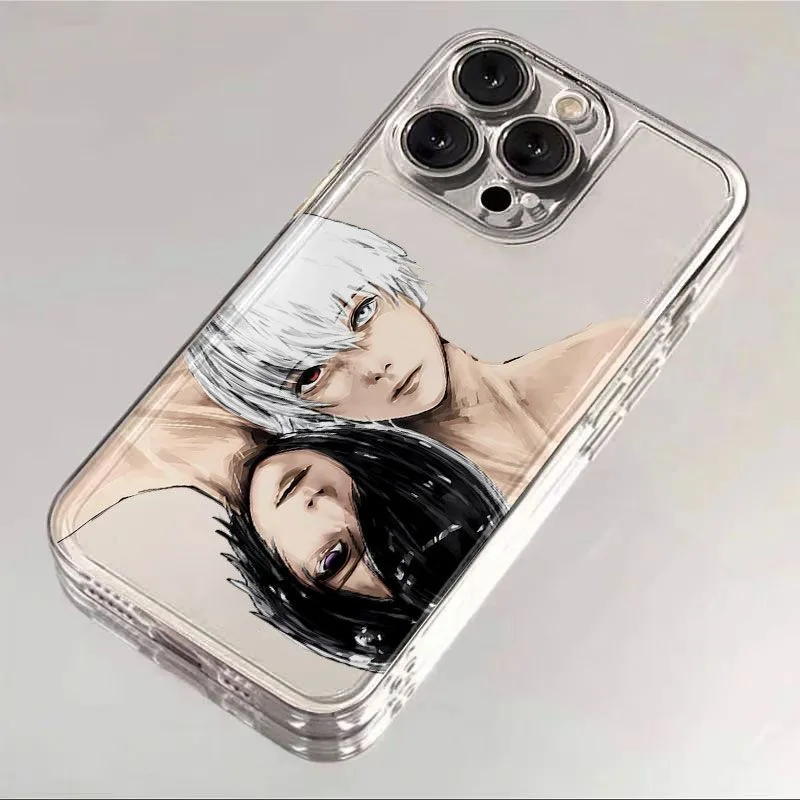 

Luxury Tokyo Cute Ghoul Kaneki Ken Clear Soft TPU protection Case for iPhone 16 15 13 12 11 14 Pro Max Plus 17 Pro cartoon Cover