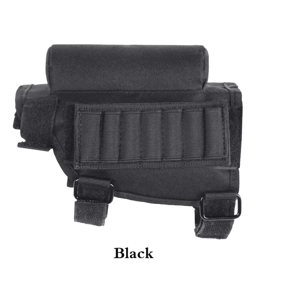 Buttstock Ammo Verstelbare Cartridges Jachtdrager Tactische Geweerkoffer Wangsteun Riser Nylon PouchBullet Houder Tas Shell