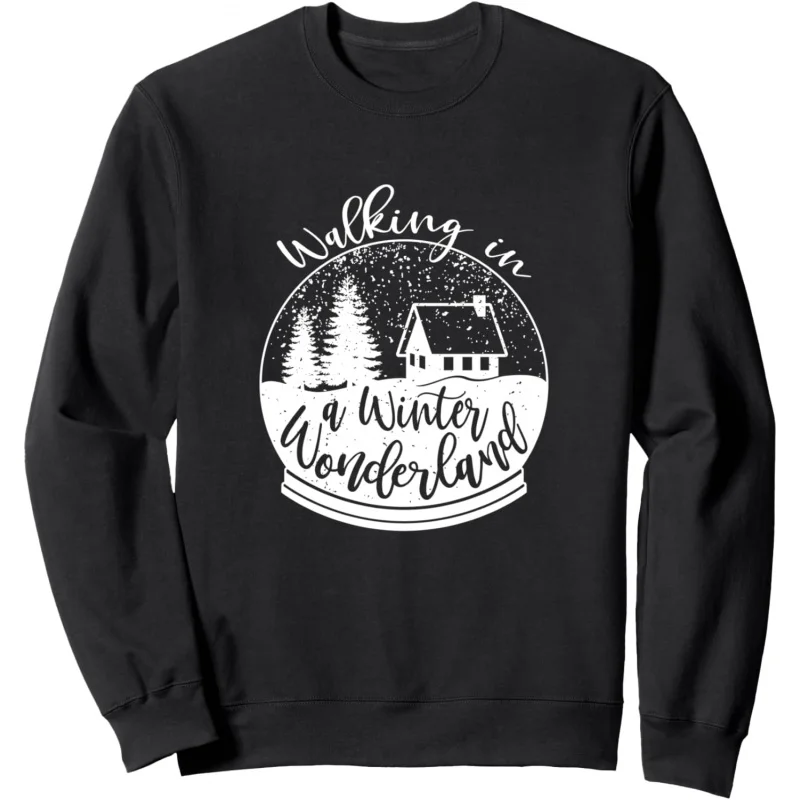 Walking in the Winter Wonderland Christmas Gift Men's Long Sleeve T-shirt