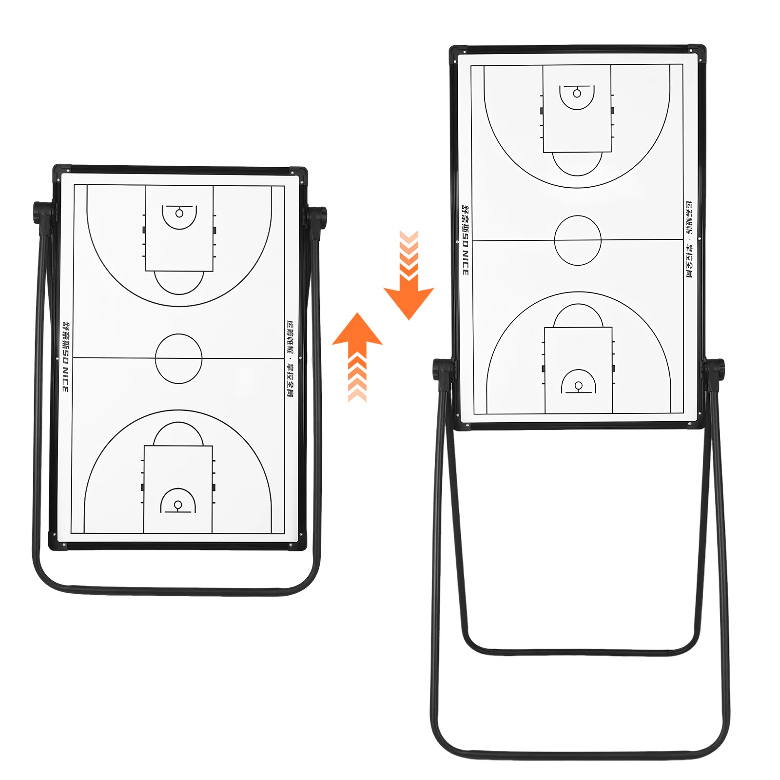

Convenient Strategy Board with Markers Eraser Professional Basketball Game Pad Reusable for Basketball Soccer Volleyball Coaches