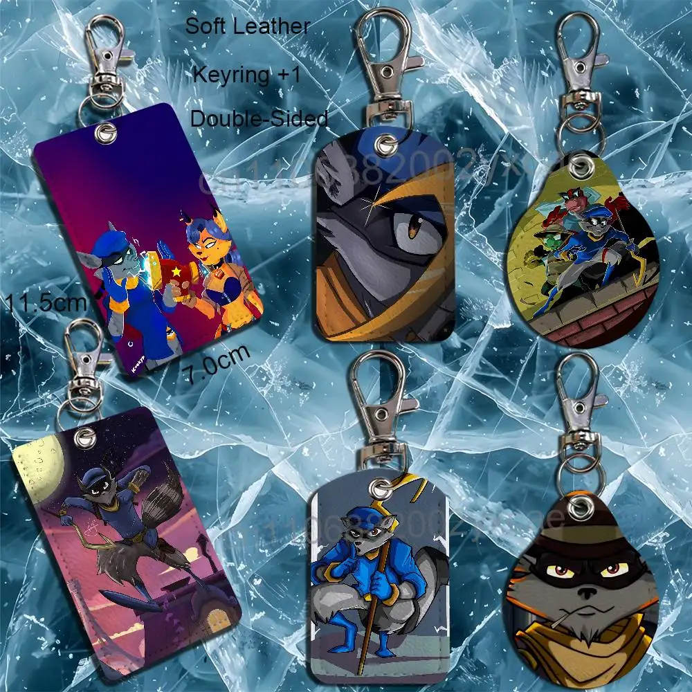 Hacker Bentley Shrewd Sly Cooper Holder For Bank Business Work Card Holder Student Card Case Bus Card Keychain