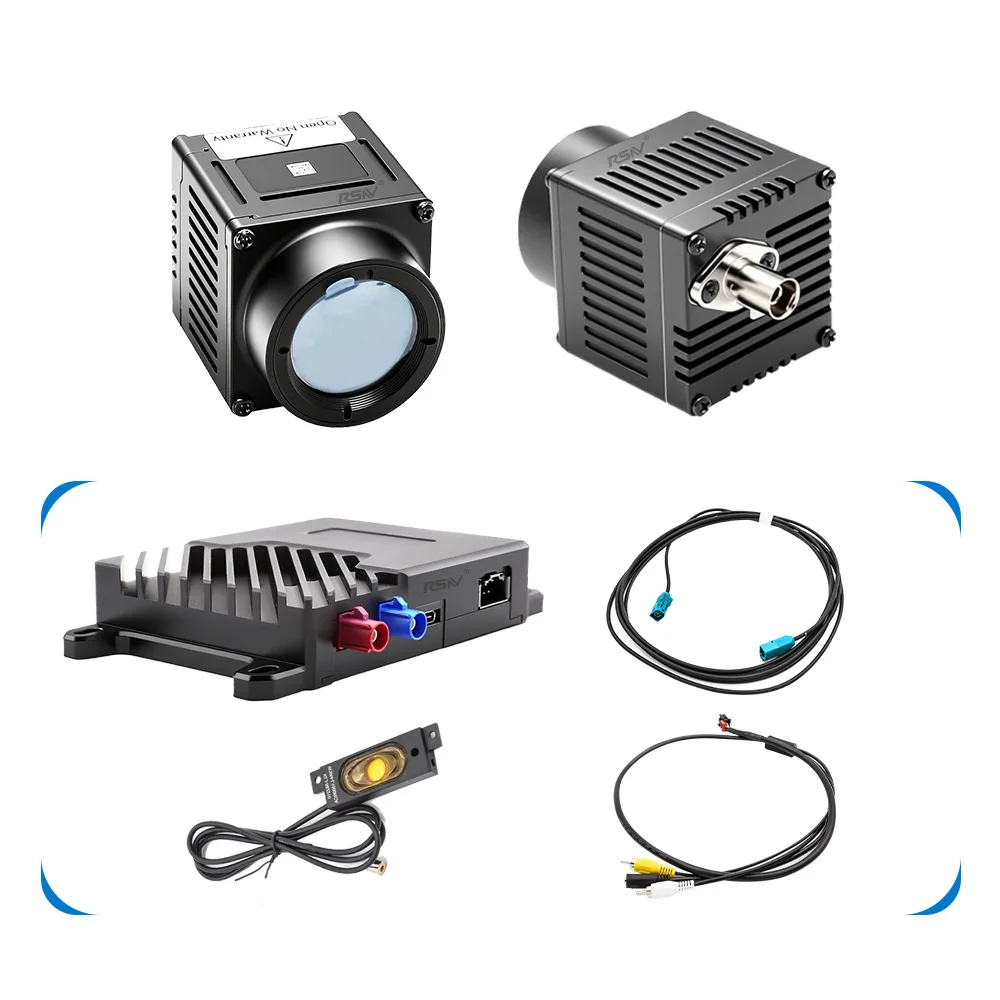 Caméra thermique pour voiture RSNV avec résolution 640*512 px, étanche IP67, montée sur véhicule, as