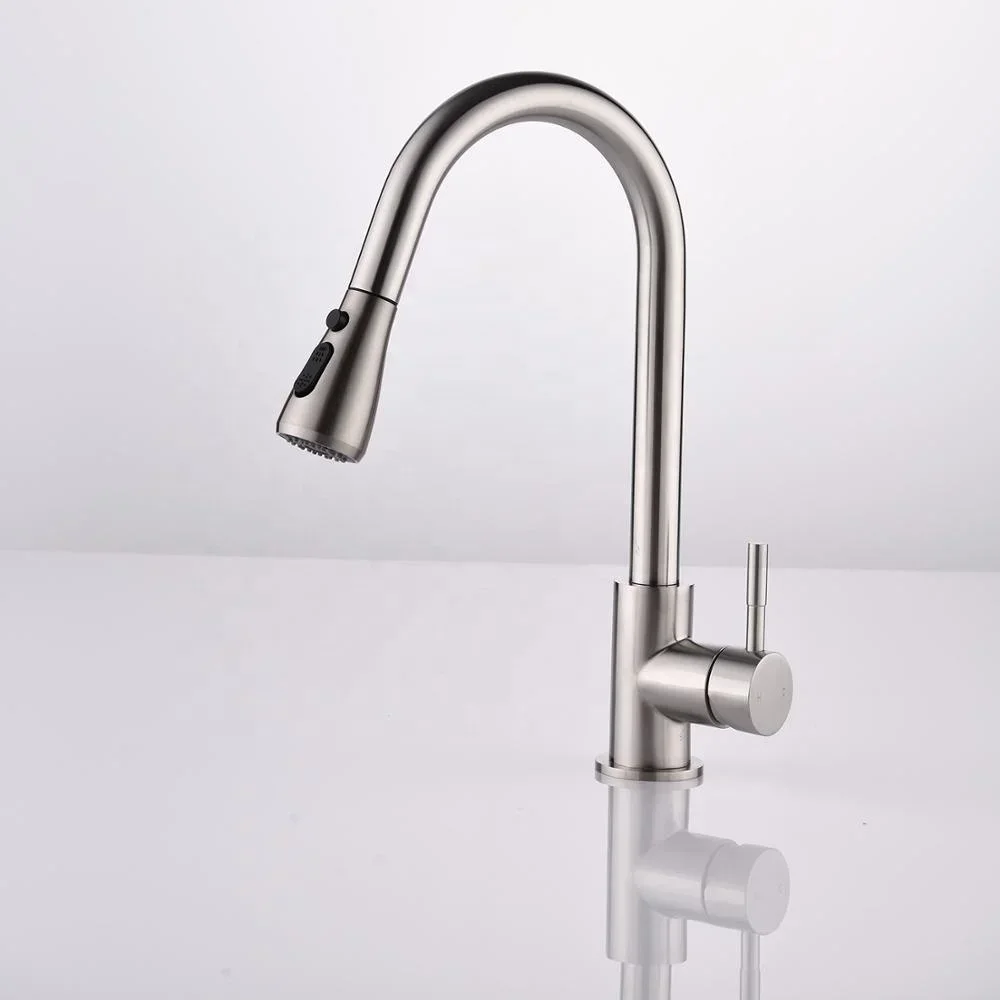 Top Sale Commercial Home Stainless Steel SUS 304 Single Handle Kitchen Sink Faucet