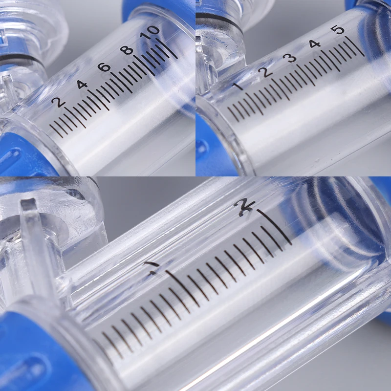 2/5/10ml Automatic Veterinary Continuous Syringe Animal Adjustable Vaccine Injector Livestock Sheep Cow Injection Tool