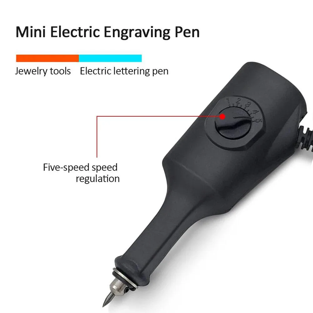 220V 25W Electric Engraver Small Lettering Pen Glass Metal Cutting Plotter For Jewelry Plastic Hard Material Carving Tool