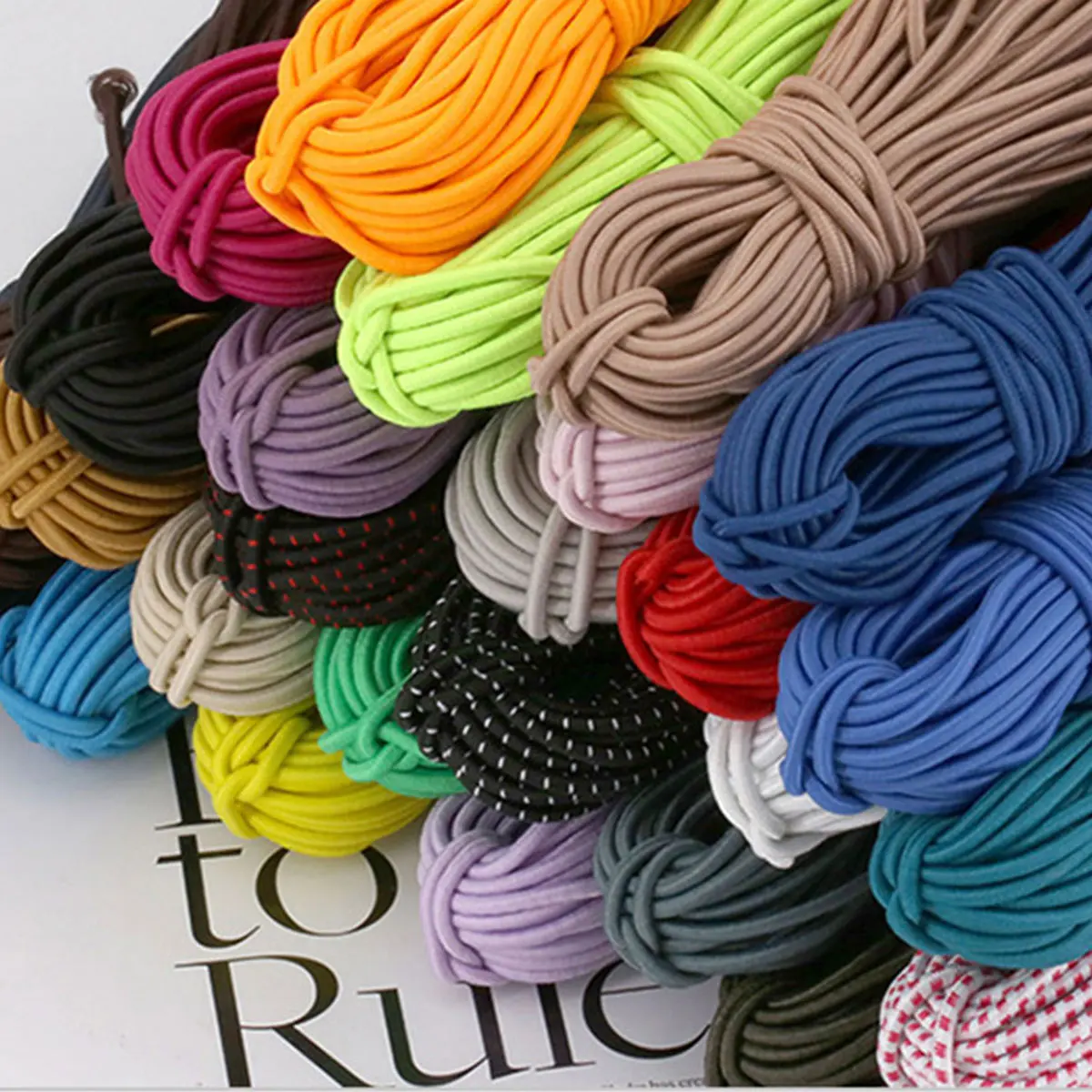 

10M/Roll DIY 2.5mm Thick Multicolor Elastic Rope Cord Handicrafts Jewelry Clothes Decoration Accessories