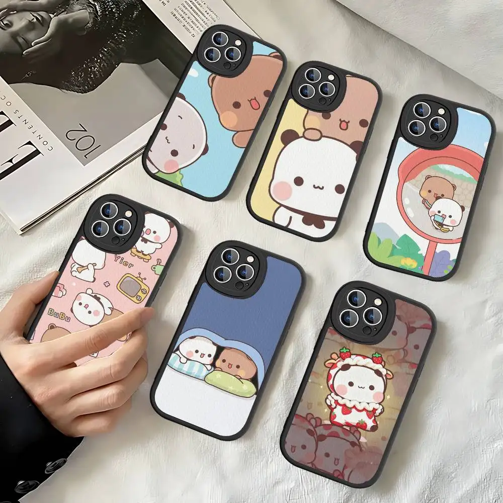 

Popular B-Bubu And D-Dudu Phone Case For IPhone 16 15 14 13 Pro Max 11 12 Plus Leather Silicone Cover